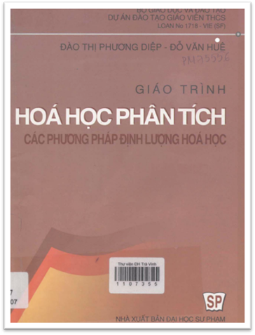 Giáo Trình Hóa Học Phân Tích (NXB Đại Học Sư Phạm 2007) - Đào Thị Phương Diệp, 210 Trang