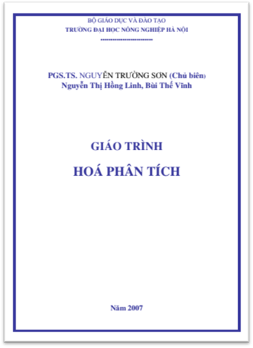 Giáo Trình Hóa Phân Tích (NXB Đại Học Nông Nghiệp 2007) - Nguyễn Trường Sơn, 132 Trang