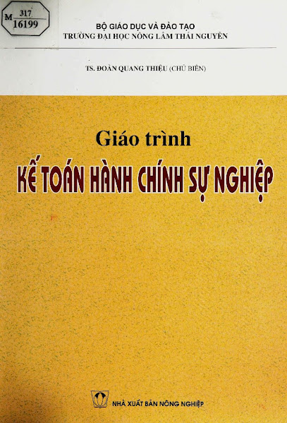 Giáo Trình Kế Toán Hành Chính Sự Nghiệp (NXB Nông Nghiệp 2004) - Đoàn Quang Thiệu, 192 Trang