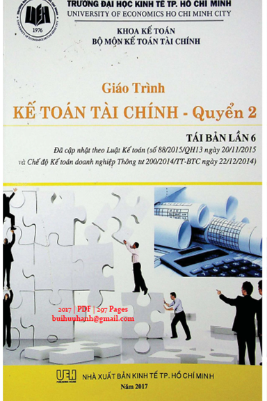 Giáo Trình Kế Toán Tài Chính Quyển 2 (NXB Kinh Tế 2017) - Nguyễn Thị Kim Cúc, 297 Trang