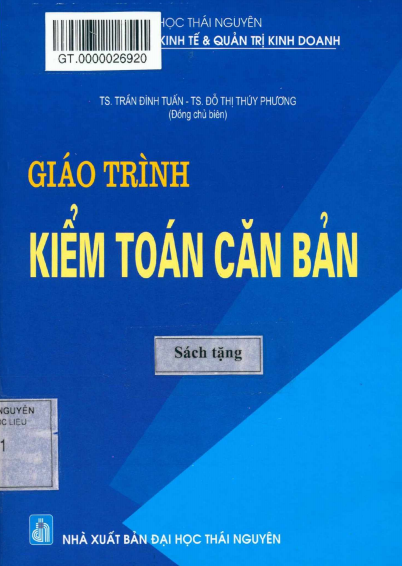 Giáo Trình Kiểm Toán Căn Bản (NXB Đại Học Thái Nguyên 2014) - Trần Đình Tuấn, 211 Trang