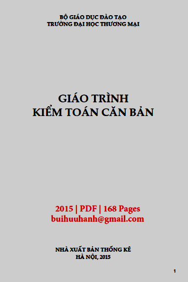 Giáo Trình Kiểm Toán Căn Bản (NXB Thống Kê 2015) - Nguyễn Phú Giang, 168 Trang
