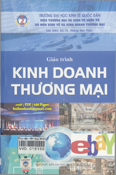 Giáo Trình Kinh Doanh Thương Mại (NXB Kinh Tế Quốc Dân 2018) - Hoàng Đức Thân, 688 Trang
