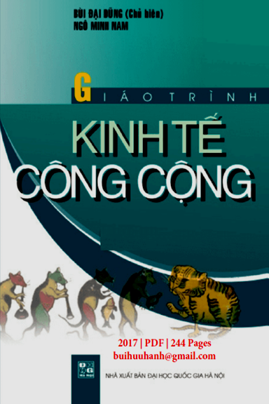 Giáo Trình Kinh Tế Công Cộng (NXB Đại Học Quốc Gia 2017) - Bùi Đại Dũng, 244 Trang