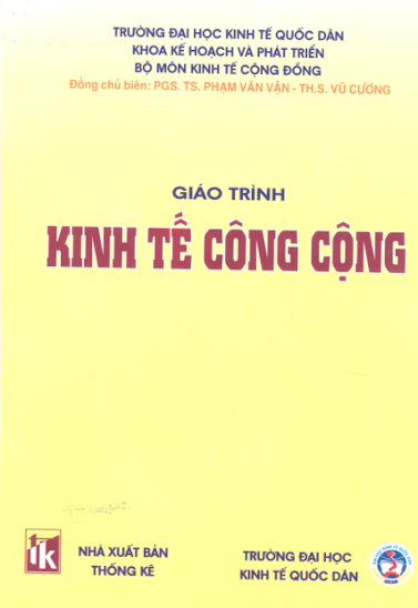 Giáo Trình Kinh Tế Công Cộng Tập 1 (NXB Thống Kê 2005) - Phạm Văn Vận, 382 Trang