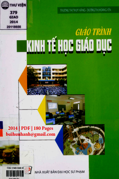 Giáo Trình Kinh Tế Học Giáo Dục (NXB Đại Học Sư Phạm 2014) - Trương Thị Thuý Hằng, 180 Trang