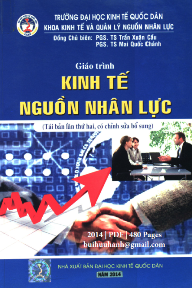 Giáo Trình Kinh Tế Nguồn Nhân Lực (NXB Kinh Tế Quốc Dân 2014) - Trần Xuân Cầu, 480 Trang