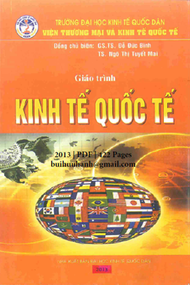 Giáo Trình Kinh Tế Quốc Tế (NXB Kinh Tế Quốc Dân 2013) - Đỗ Đức Bình, 422 Trang
