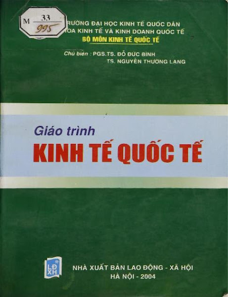 Giáo Trình Kinh Tế Quốc Tế (NXB Lao Động Xã Hội 2004) - Đỗ Đức Bình, 523 Trang