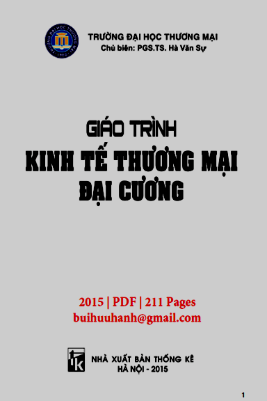 Giáo Trình Kinh Tế Thương Mại Đại Cương (NXB Thống Kê 2015) - Hà Văn Sự, 211 Trang