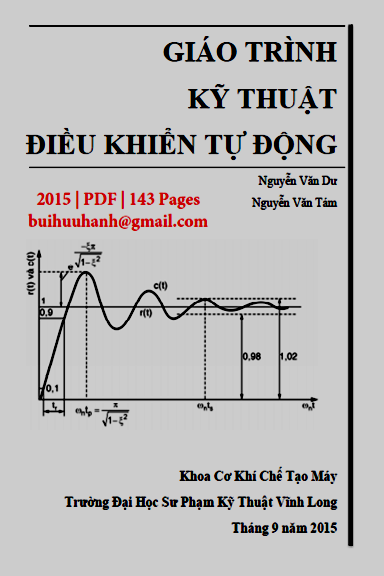 Giáo Trình Kỹ Thuật Điều Khiển Tự Động (NXB Sư Phạm Kỹ Thuật 2015) - Nguyễn Văn Dư, 143 Trang