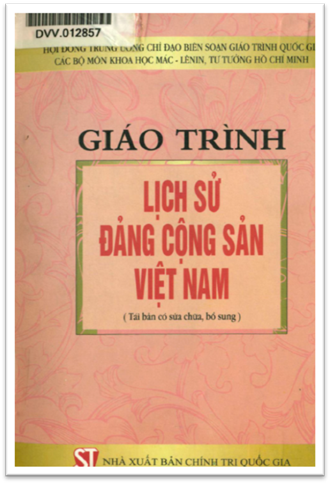 Giáo Trình Lịch Sử Đảng Cộng Sản Việt Nam (NXB Chính Trị 2008) - Đào Duy Tùng, 475 Trang