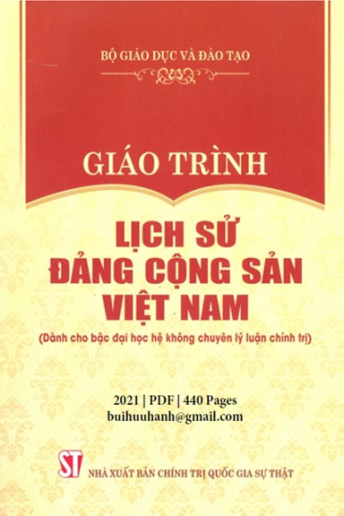 Giáo Trình Lịch Sử Đảng Cộng Sản Việt Nam (NXB Chính Trị 2021) - Nguyễn Trọng Phúc, 440 Trang