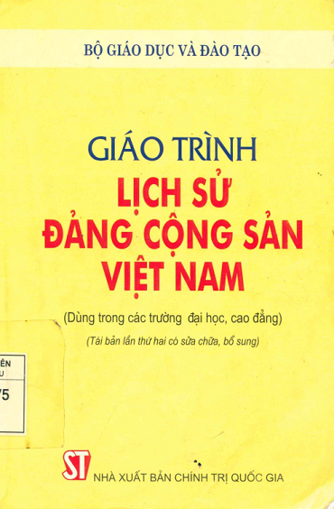 Giáo Trình Lịch Sử Đảng Cộng Sản Việt Nam (NXB Chính Trị 2006) - Lê Mậu Hãn, 386 Trang