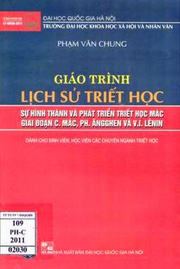 Giáo Trình Lịch Sử Triết Học (NXB Đại Học Quốc Gia 2011) - Ts. Phạm Văn Chung, 380 Trang