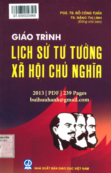 Giáo Trình Lịch Sử Tư Tưởng Xã Hội Chủ Nghĩa (NXB Giáo Dục 2013) - Đỗ Công Tuấn, 239 Trang