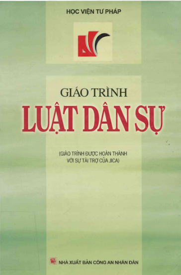 Giáo Trình Luật Dân Sự (NXB Công An 2007) - Phan Hữu Thư, 815 Trang