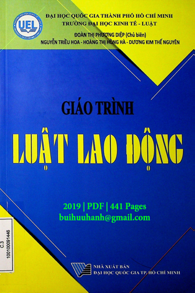 Giáo Trình Luật Lao Động (NXB Đại Học Quốc Gia 2019) - Đoàn Thị Phương Diệp, 441 Trang