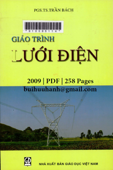 Giáo Trình Lưới Điện (NXB Giáo Dục 2009) - Trần Bách, 258 Trang