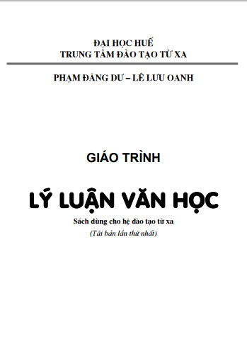 Giáo Trình Lý Luận Văn Học (NXB Giáo Dục 2005) - Phạm Đăng Dư, 147 Trang