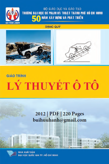 Giáo Trình Lý Thuyết Ô Tô (NXB Đại Học Quốc Gia 2012) - Đặng Quý, 220 Trang