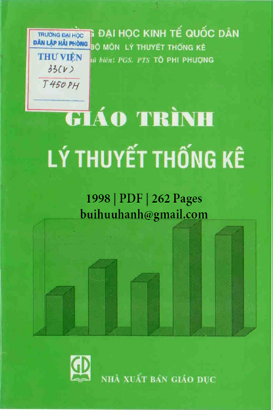 Giáo Trình Lý Thuyết Thống Kê (NXB Giáo Dục 1998) - Tô Phi Phượng, 262 Trang