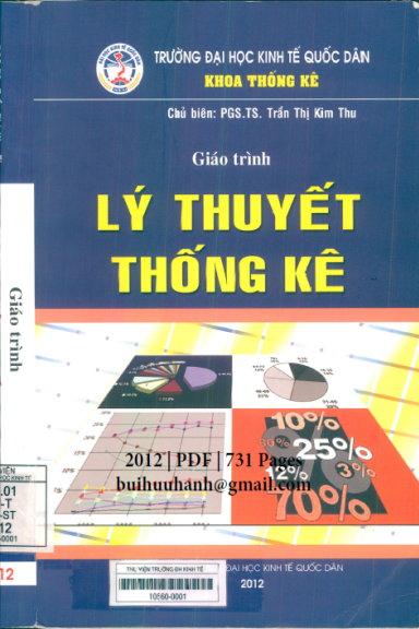 Giáo Trình Lý Thuyết Thống Kê (NXB Kinh Tế Quốc Dân 2012) - Trần Thị Kim Thu, 731 Trang
