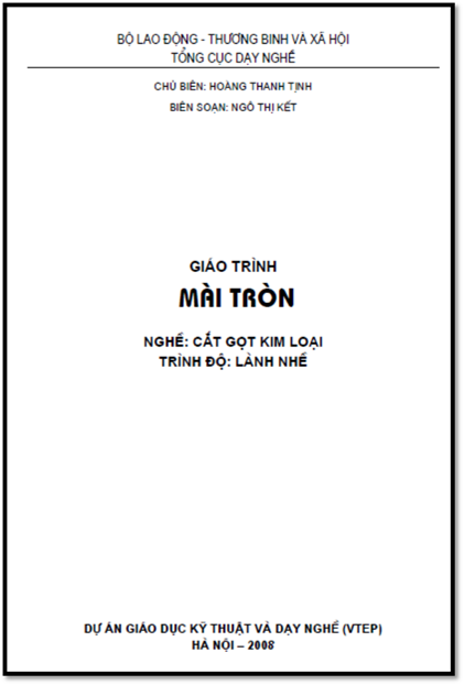 Giáo Trình Mài Tròn (NXB Hà Nội 2008) - Hoàng Thanh Tịnh, 84 Trang