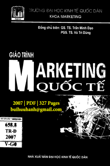 Giáo Trình Marketing Quốc Tế (NXB Kinh Tế Quốc Dân 2007) - Trần Minh Đạo, 327 Trang