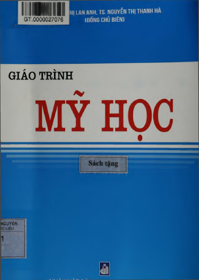 Giáo Trình Mỹ Học (NXB Đại Học Thái Nguyên 2016) - Ngô Thị Lan Anh, 96 Trang