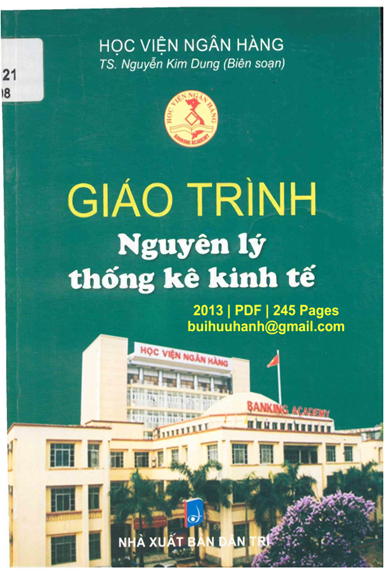 Giáo Trình Nguyên Lý Thống Kê Kinh Tế (NXB Dân Trí 2013) - Nguyễn Kim Dung, 245 Trang