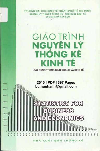 Giáo Trình Nguyên Lý Thống Kê Kinh Tế (NXB Thống Kê 2010) - Hà Văn Sơn, 397 Trang
