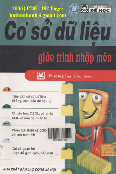 Giáo Trình Nhập Môn Cơ Sở Dữ Liệu (NXB Lao Động Xã Hội 2006) - Phương Lan, 192 Trang