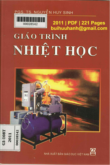 Giáo Trình Nhiệt Học (NXB Giáo Dục 2011) - Nguyễn Huy Sinh, 221 Trang