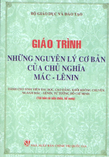 Giáo Trình Những Nguyên Lý Cơ Bản Của Chủ Nghĩa Mác-Lênin (NXB Chính Trị) - Phạm Văn Sinh, 488 Trang