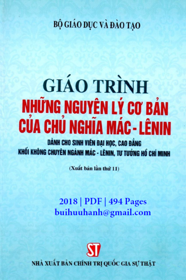 Giáo Trình Những Nguyên Lý Cơ Bản Của Chủ Nghĩa Mác-Lênin (NXB Chính Trị 2018) - Phạm Văn Sinh