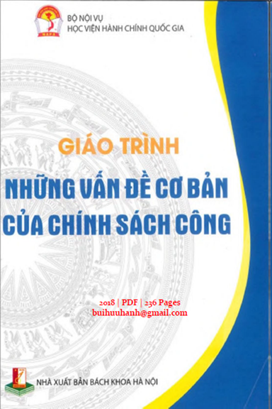 Giáo Trình Những Vấn Đề Cơ Bản Của Chính Sách Công (NXB Bách Khoa 2018) - Đặng Khắc Ánh, 236 Trang