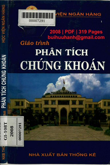 Giáo Trình Phân Tích Chứng Khoán (NXB Thống Kê 2008) - Tô Kim Ngọc, 319 Trang