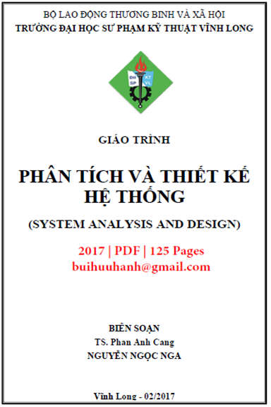 Giáo Trình Phân Tích Và Thiết Kế Hệ Thống (NXB Sư Phạm Kỹ Thuật 2017) - Phan Anh Cang, 125 Trang