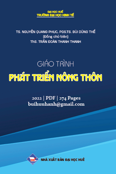 Giáo Trình Phát Triển Nông Thôn (NXB Đại Học Huế 2022) - Nguyễn Quang Phục, 274 Trang