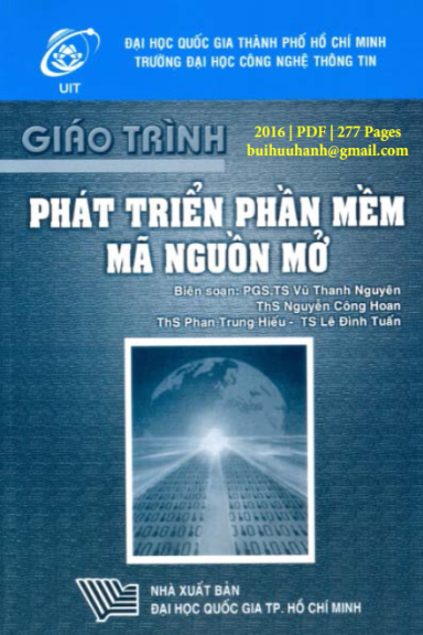 Giáo Trình Phát Triển Phần Mềm Mã Nguồn Mở (NXB Đại Học Quốc Gia 2016) - Vũ Thanh Nguyên, 277 Trang