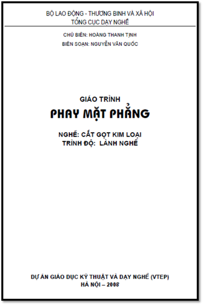 Giáo Trình Phay Mặt Phẳng (NXB Hà Nội 2008) - Hoàng Thanh Tịnh, 116 Trang