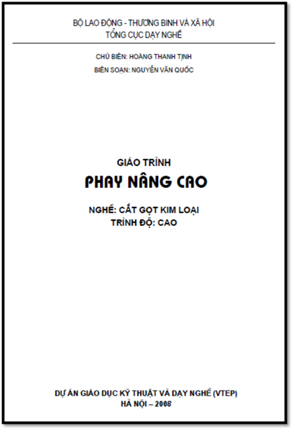 Giáo Trình Phay Nâng Cao (NXB Hà Nội 2008) - Hoàng Thanh Tịnh, 112 Trang