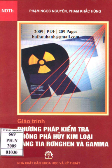 Giáo Trình Phương Pháp Kiểm Tra Không Phá Hủy Kim Loại Bằng Tia Ronghen Và Gamma