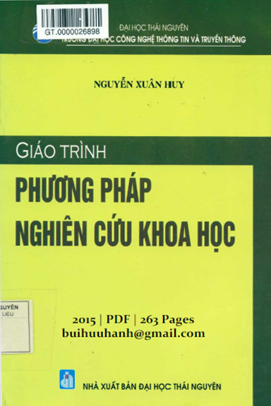 Giáo Trình Phương Pháp Nghiên Cứu Khoa Học (NXB Đại Học Thái Nguyên 2015) - Nguyễn Xuân Huy