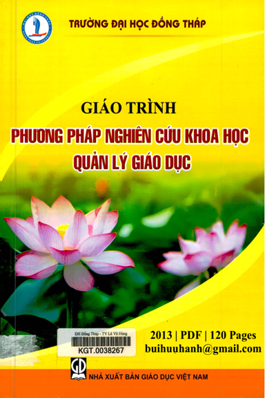 Giáo Trình Phương Pháp Nghiên Cứu Khoa Học Quản Lý Giáo Dục (NXB Giáo Dục 2013) - Nguyễn Văn Đệ
