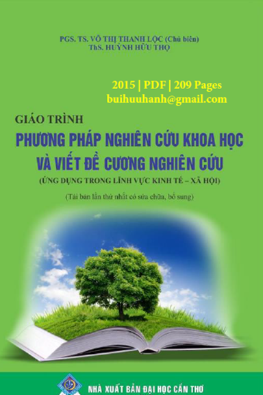 Giáo Trình Phương Pháp Nghiên Cứu Khoa Học Và Viết Đề Cương Nghiên Cứu - Võ Thị Thanh Lộc, 209 Trang