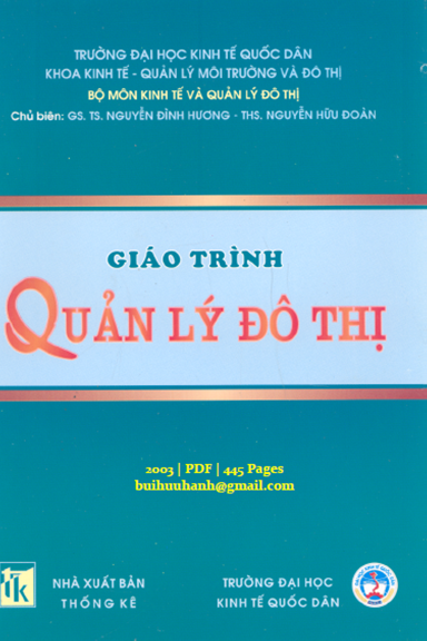 Giáo Trình Quản Lý Đô Thị (NXB Thống Kê 2003) - Nguyễn Đình Hương, 445 Trang