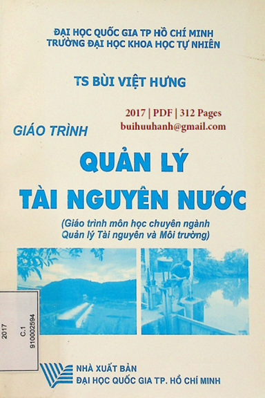 Giáo Trình Quản Lý Tài Nguyên Nước (NXB Đại Học Quốc Gia 2017) - Bùi Việt Hưng, 312 Trang