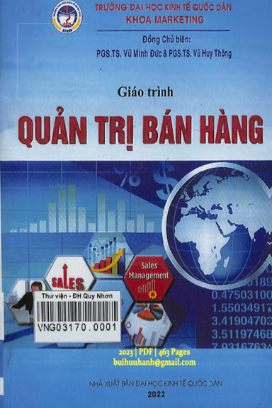 Giáo Trình Quản Trị Bán Hàng (NXB Kinh Tế Quốc Dân 2023) - Vũ Minh Đức, 463 Trang